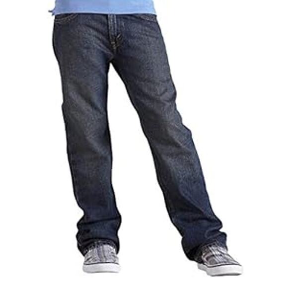 Levi's Signature Boys Medium Wash Blue Denim Straight Leg Jeans Youth Size 14 - Picture 1 of 7